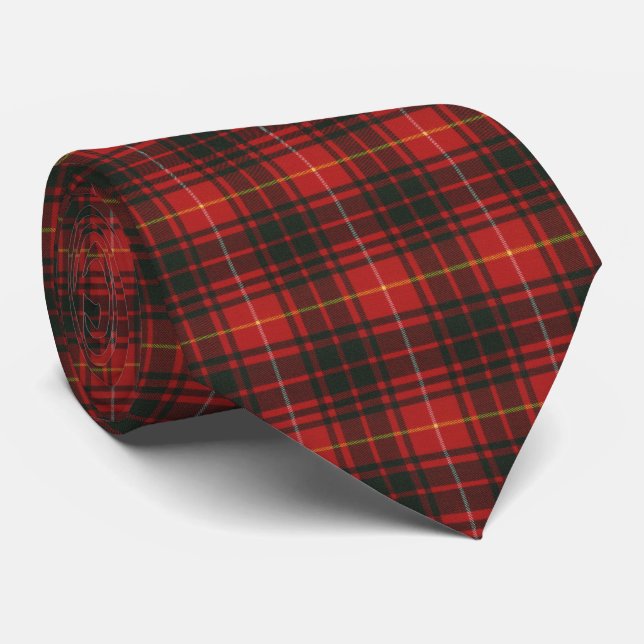 Bruce Modern Original Scottish Clan Tartan Neck Tie (Rolled)