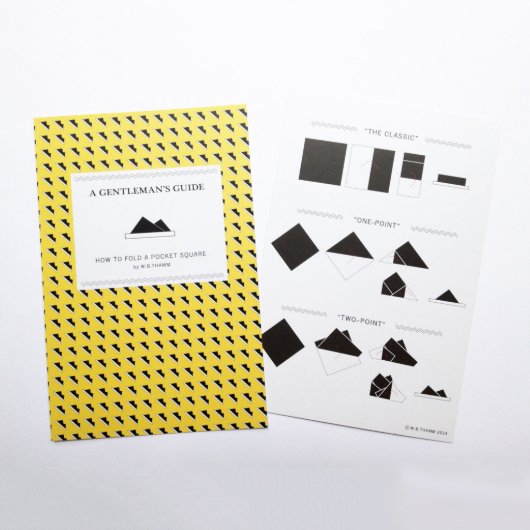 Bruce Navy/Brown/Red Plaid Pocket Square (Guide)