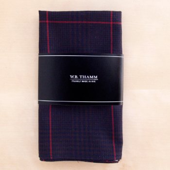 Bruce Navy/brown/red Plaid Pocket Square by wbthamm at Zazzle