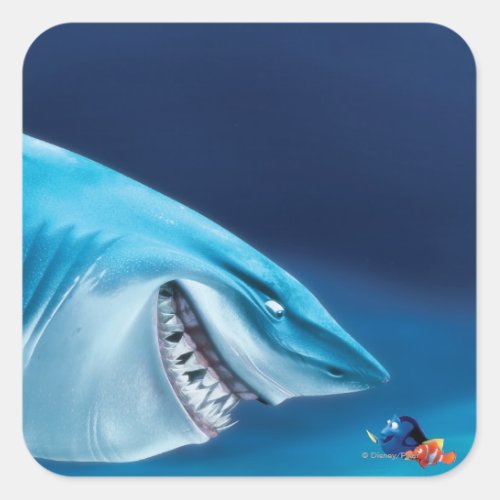 Bruce Nemo and Dory 1 Square Sticker