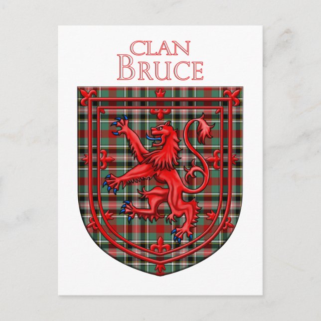 Bruce of Kinnaird Tartan Scottish Plaid Postcard (Front)