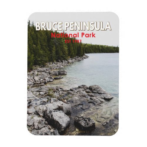 Bruce Peninsula National Park Canada Art Vintage Magnet