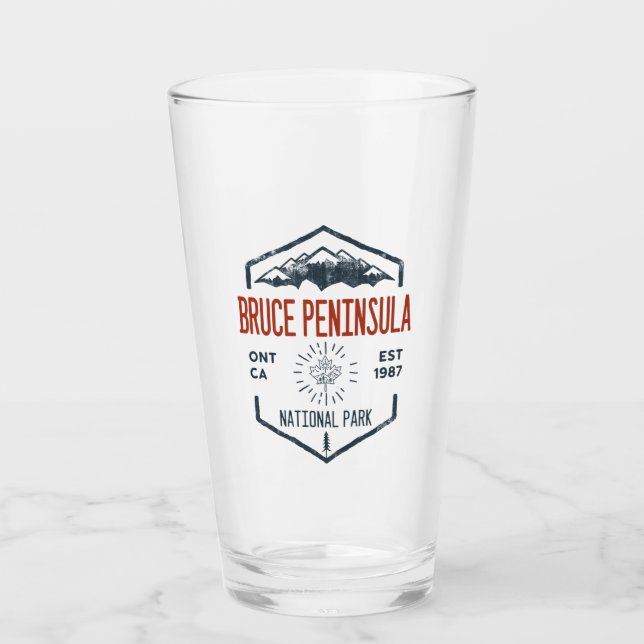 Bruce Peninsula National Park Canada Distressed Glass (Front)