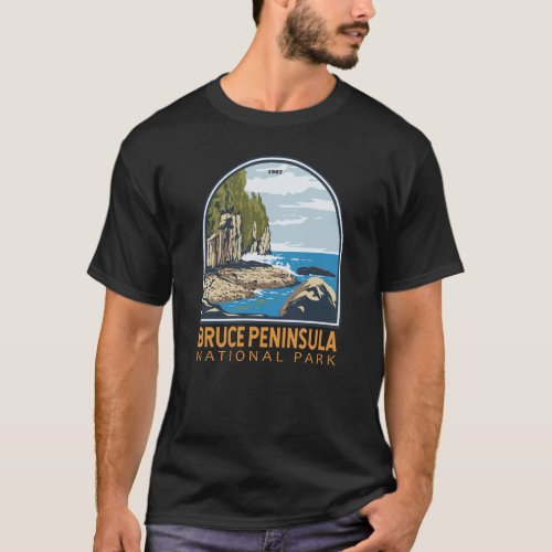 Bruce Peninsula National Park Canada Travel Art T_Shirt