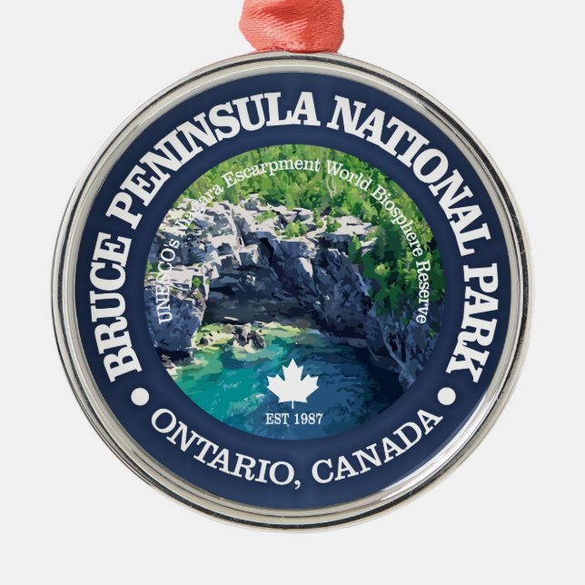 Bruce Peninsula National Park Metal Ornament (Front)