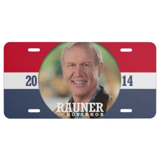 BRUCE RAUNER CAMPAIGN LICENSE PLATE