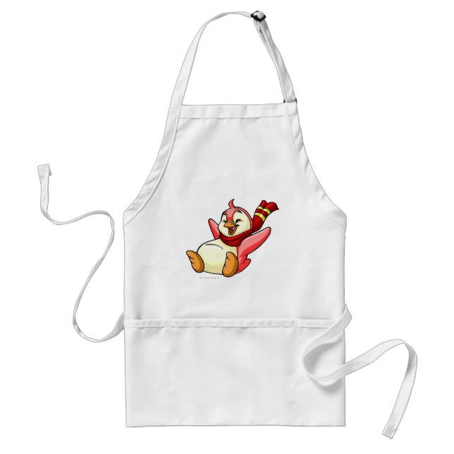Bruce Red Adult Apron (Front)