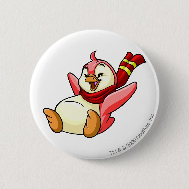 Bruce Red Pinback Button (Front)