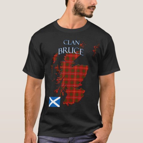 Bruce Scottish Clan Tartan Scotland T_Shirt