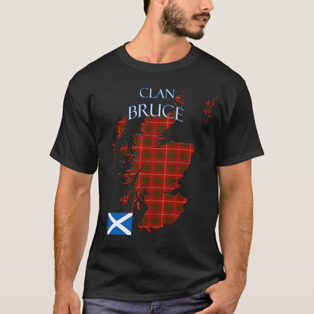 Bruce Scottish Clan Tartan Scotland T-Shirt (Front)