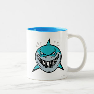 Bruce - Shark Attack Two-Tone Coffee Mug