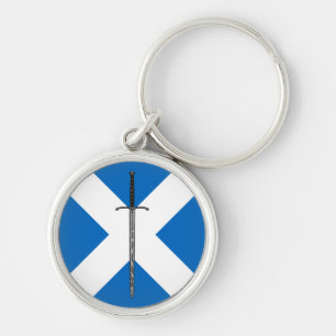 Bruce Sword on Saltire Keychain