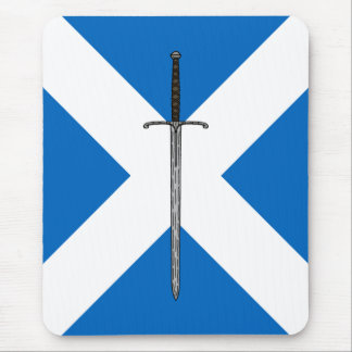 Bruce Sword on Saltire Mouse Pad