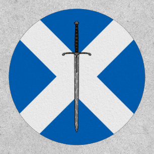 Bruce Sword on Saltire Patch
