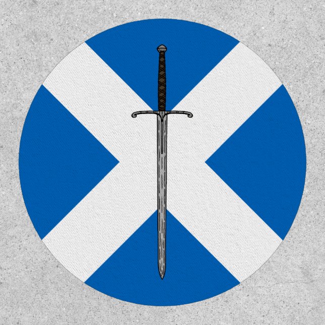 Bruce Sword on Saltire Patch (Front)