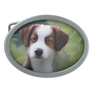 Bruce The Border Collie Puppy, Belt Buckle