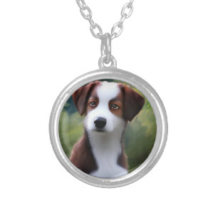 Bruce The Border Collie Puppy, Necklace