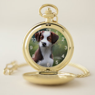 Bruce The Border Collie Puppy, Pocket Watch