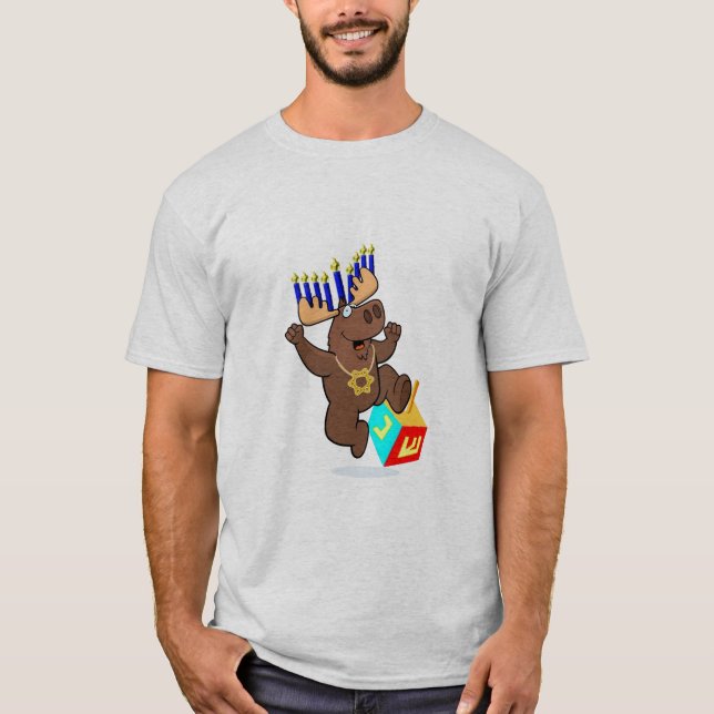 Bruce the Chanukah Moose T-Shirt (Front)