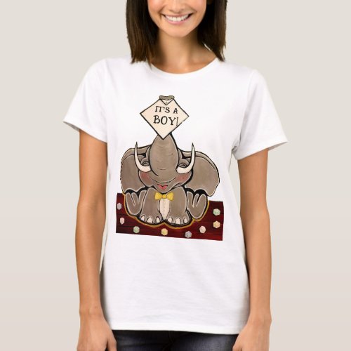 Bruce The Elephant Its A Boy  T_Shirt