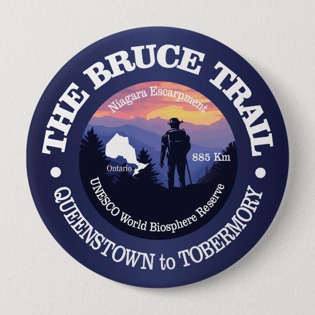 Bruce Trail (rd2) Button (Front)