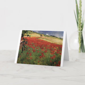 BRUCE, William Blair poppies poppy red flowers vin Card