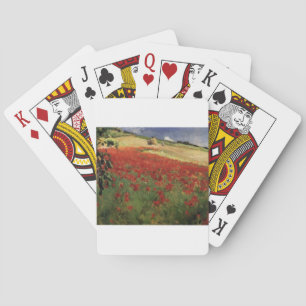 BRUCE, William Blair poppies poppy red flowers vin Poker Cards