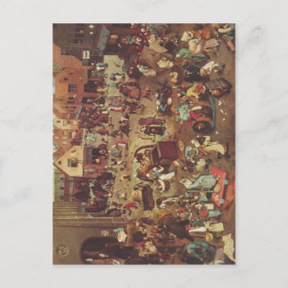 Bruegel d. ?., Pieter Serie der sogenannten bilder Postcard