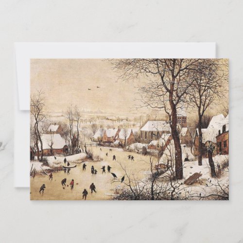 Bruegel the Elder _ Winter Landscape Card