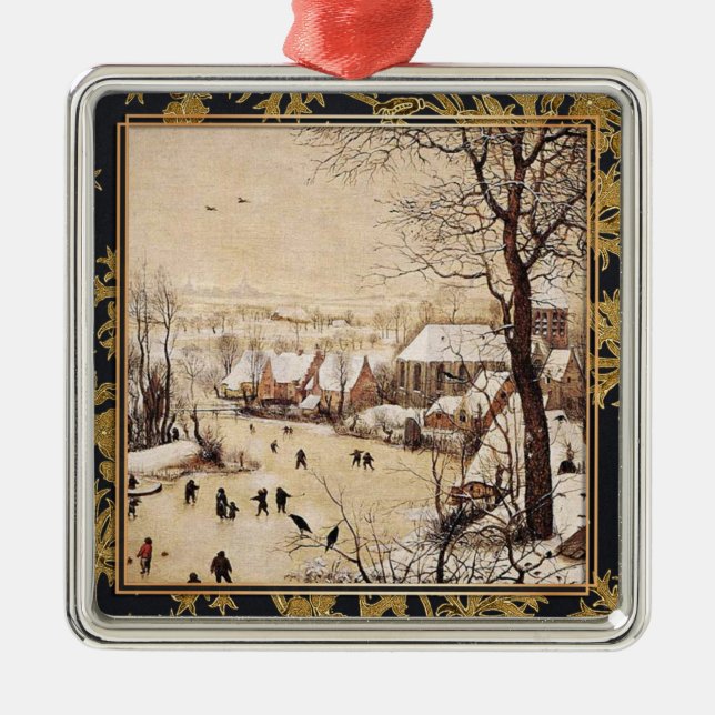 Bruegel the Elder - Winter Landscape Metal Ornament (Front)