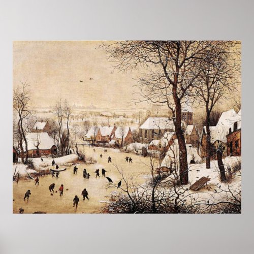Bruegel the Elder _ Winter Landscape Poster