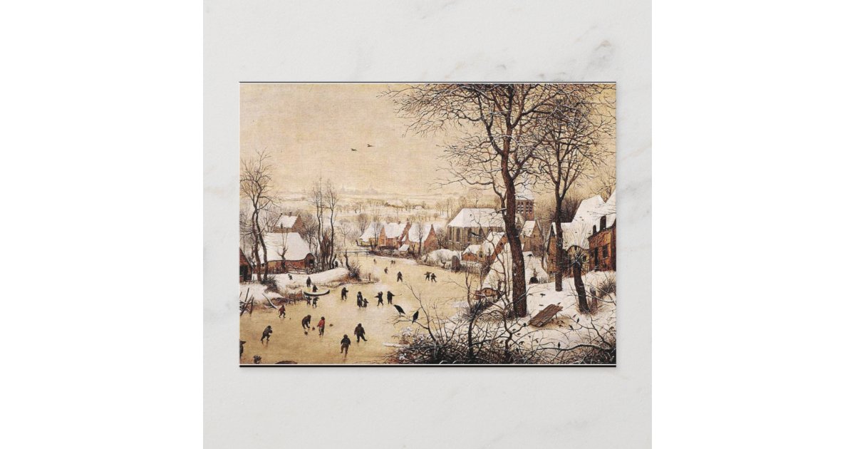 Bruegel The Elder Winter Landscape With Skaters Postcard Zazzle Com Bruegel The Elder Winter Landscape With Skaters Postcard Zazzle Com