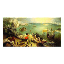 Bruegel's Landscape with the Fall of Icarus - 1558 Card