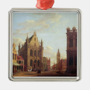Bruges, 1824 (oil on panel) metal ornament