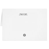 Bruges at night card (Back Horizontal)