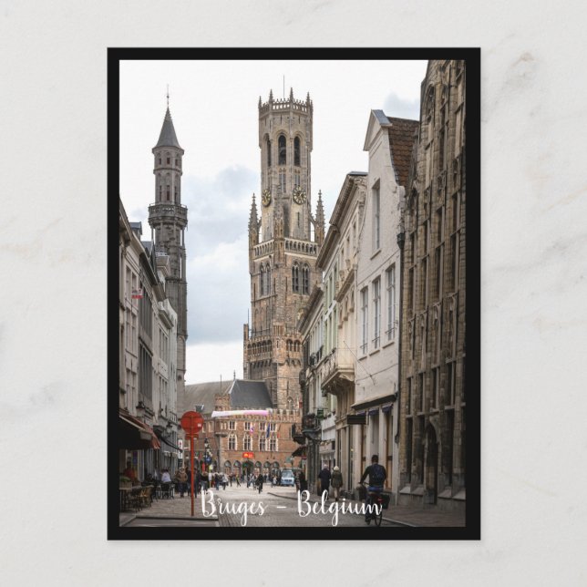Bruges, Belgium. Brujas, Bélgica Postcard (Front)