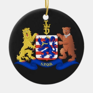 Bruges Belgium Christmas Ornament