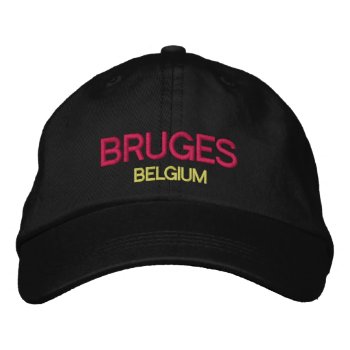 Bruges  Belgium Custom Baseball Cap by Azorean at Zazzle