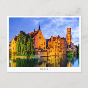 Bruges, Belgium Holiday Postcard