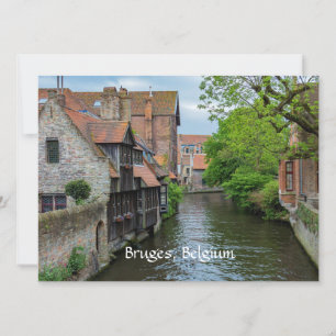 Bruges, Belgium (labeled) Card