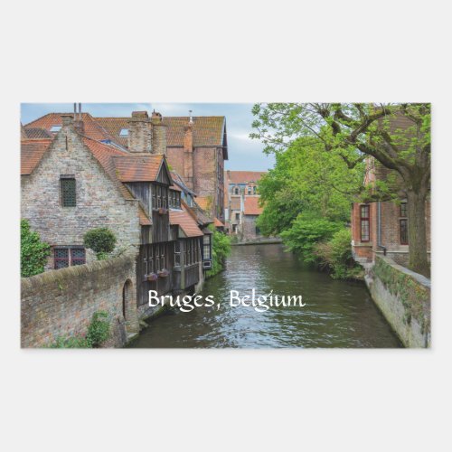 Bruges Belgium Rectangular Sticker