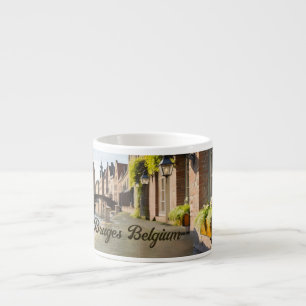 Bruges Belgium Sketch Medieval Espresso Cup