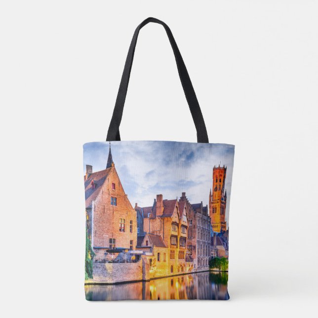 Bruges Belgium Tote Bag (Back)