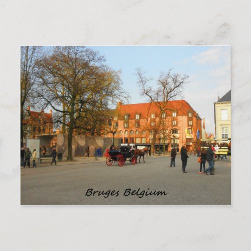 Bruges Buggy Ride Photograph Postcard