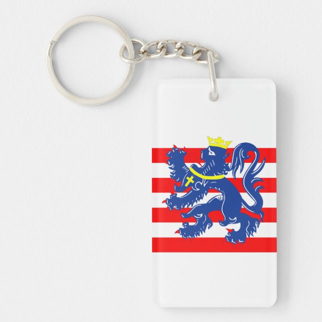 Bruges city Flag Belgium symbol Keychain (Front)
