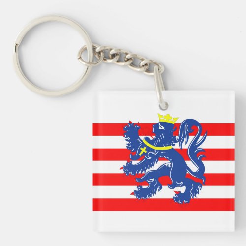 Bruges city Flag Belgium symbol Keychain