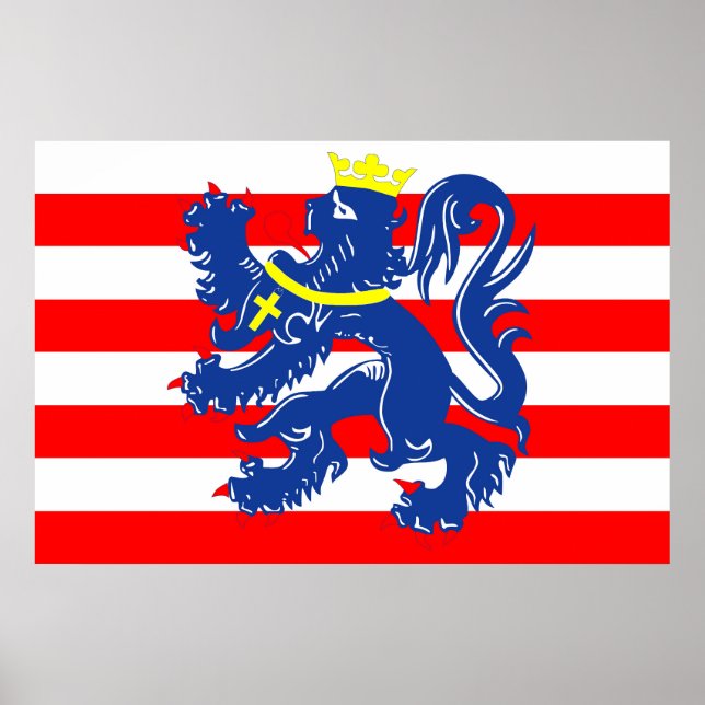 Bruges city Flag Belgium symbol Poster (Front)