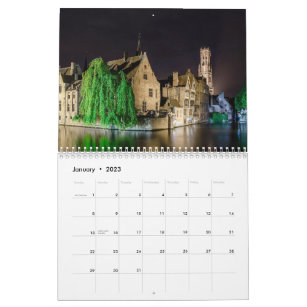 Bruges landscapes calendar