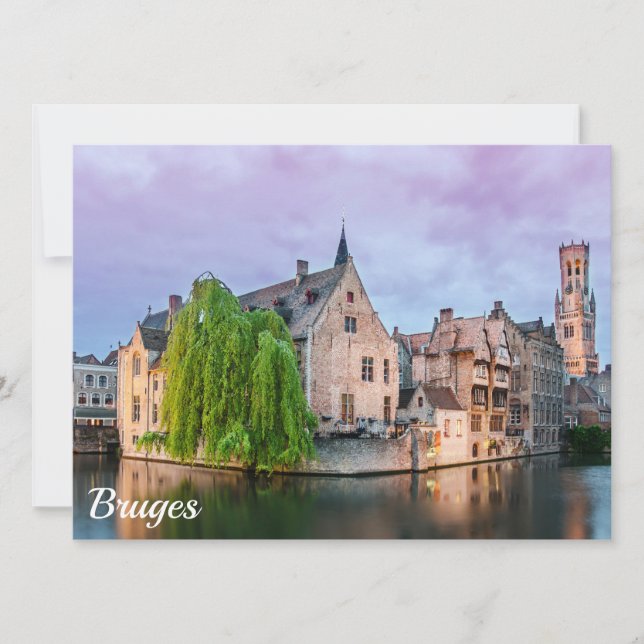 Bruges old town and Belfry tower (Front)