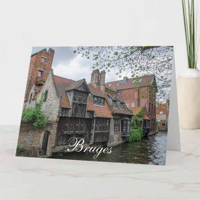 Bruges old town in Belgium Card (Front)